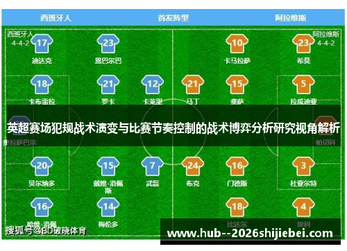 英超赛场犯规战术演变与比赛节奏控制的战术博弈分析研究视角解析 英超赛场犯规战术演变与比赛节奏控制的战术博弈分析研究视角解析
